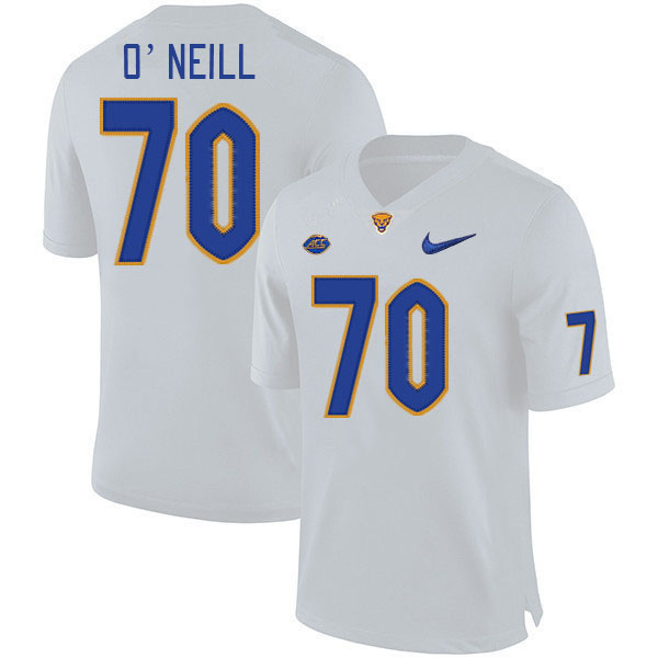 Pitt Panthers #70 Brian O'Neill College Football Jerseys Stitched Sale-White